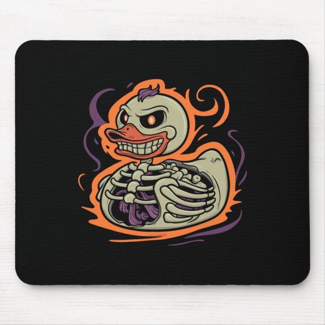 Duck Skeleton Rubber Duckie Costume Party  Mouse Mat (Front)