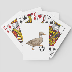 Duck Soccer player Soccer Playing Cards