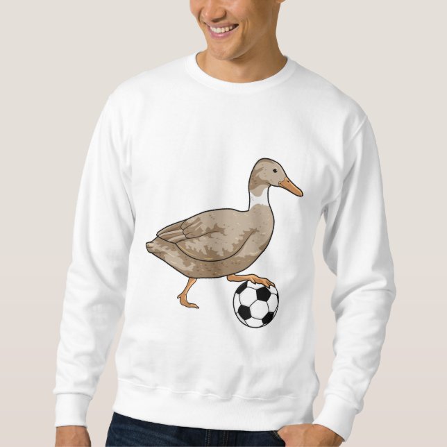 Duck Soccer player Soccer Sweatshirt (Front)