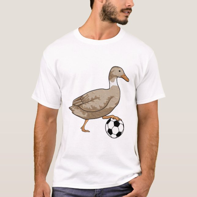 Duck Soccer player Soccer T-Shirt (Front)