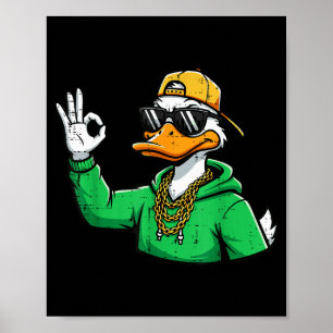 Duck Sungles Men Kids Boys Girls Youth Teen Women Poster