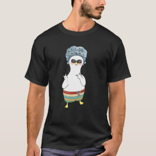 Duck Surfer Summer Vacation Ocean Surfing Duck T-Shirt