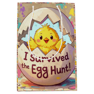 Duck Survived The Easter Egg Hunt Medium Gift Bag