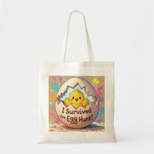 Duck Survived The Easter Egg Hunt Tote Bag