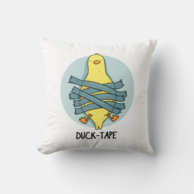 Duck Tape Funny Duct Tape Pun  Cushion (Front)
