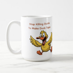 duck tape sarcasm coffee mug