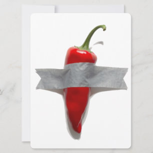 Duck-taped Chilli Holiday Card