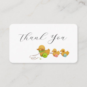 Duck thank you enclosure card