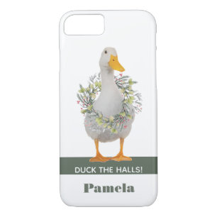 Duck the Halls Christmas Duck iPhone 8/7 Case