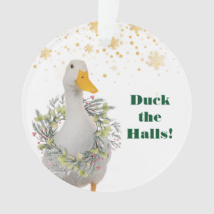 Duck the Halls Christmas Duck Ornament
