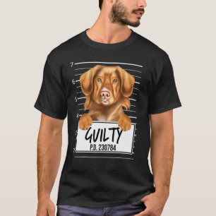 Duck Tolling Retrievers Mugshot Guilty Dog T-Shirt