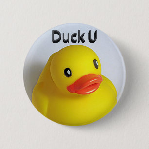 Duck U 6 Cm Round Badge