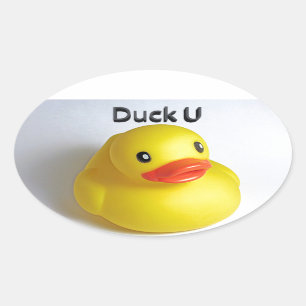 Duck U Oval Sticker