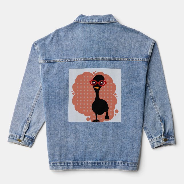 Duck Vintage look  Denim Jacket (Back)