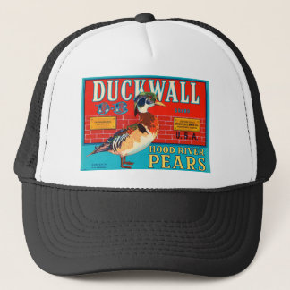 Duck Wall Hood River Pears Vintage Advertisement Trucker Hat