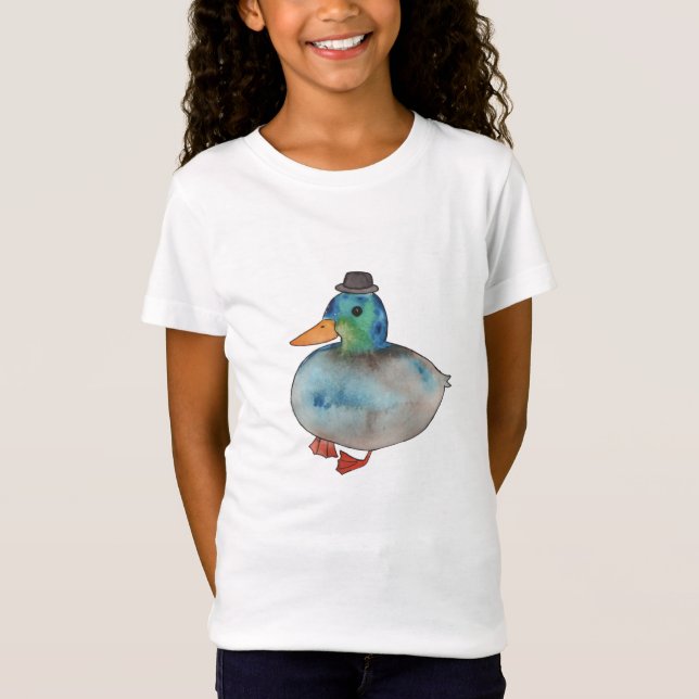 Duck wearing hat T-Shirt (Front)
