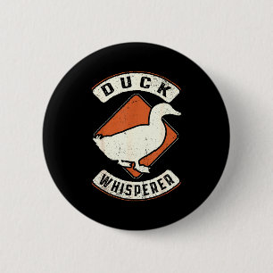 Duck Whisperer Vintage Clic Retro Animal Love 6 Cm Round Badge