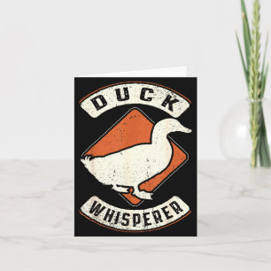 Duck Whisperer Vintage Clic Retro Animal Love  Card