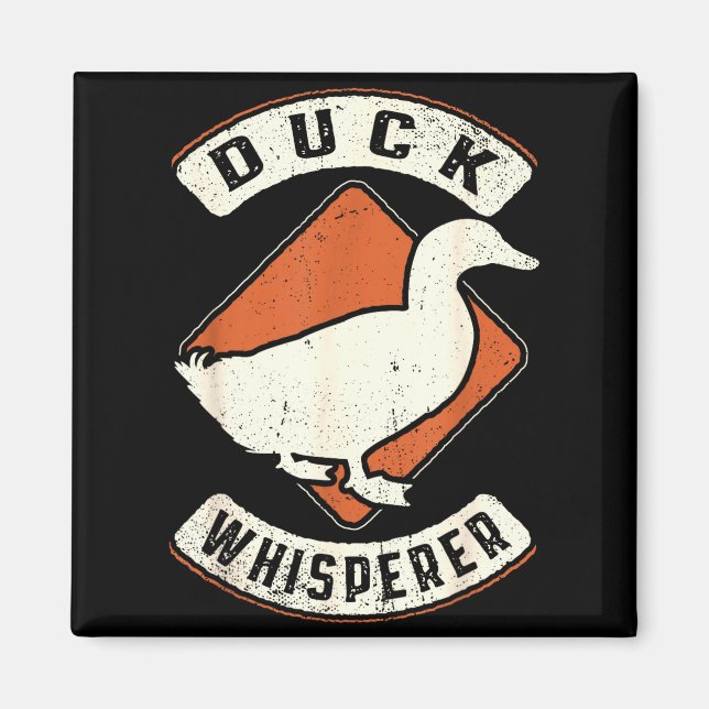 Duck Whisperer Vintage Clic Retro Animal Love  Magnet (Front)