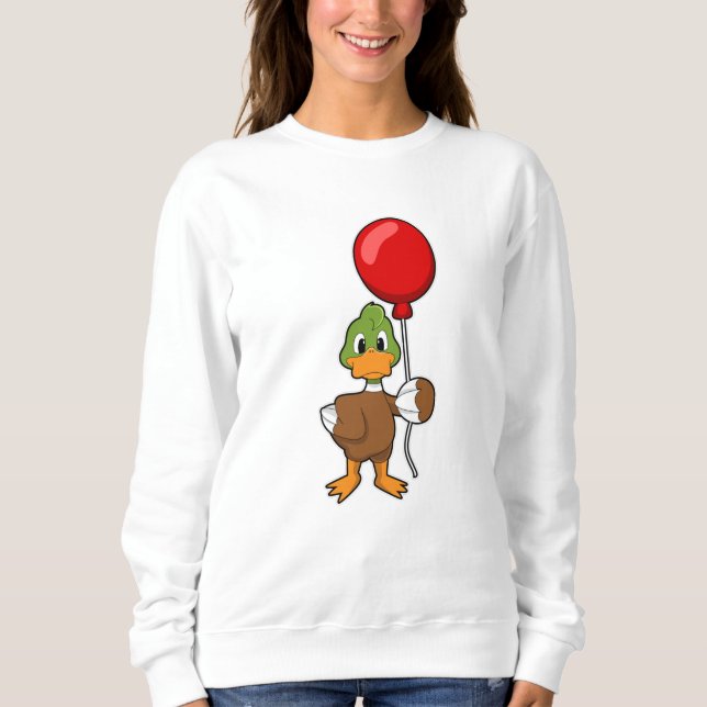 Duck with Balloon Sweatshirt (Front)