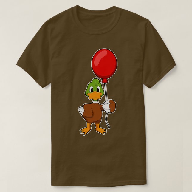 Duck with Balloon T-Shirt (Design Front)