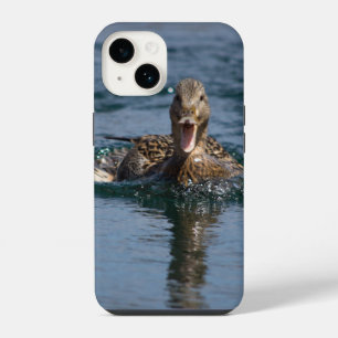 Duck with beak open iPhone 14 case