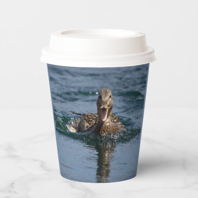 Duck with beak open                 paper cups (Front)