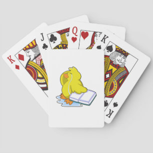 Duck with Book Playing Cards