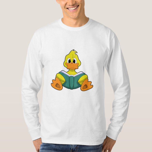 Duck with Book T-Shirt (Front)
