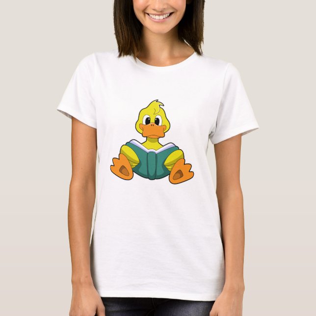 Duck with Book T-Shirt (Front)