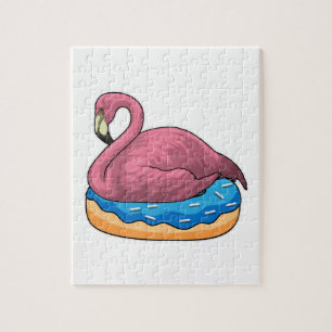 Duck with Donut Jigsaw Puzzle