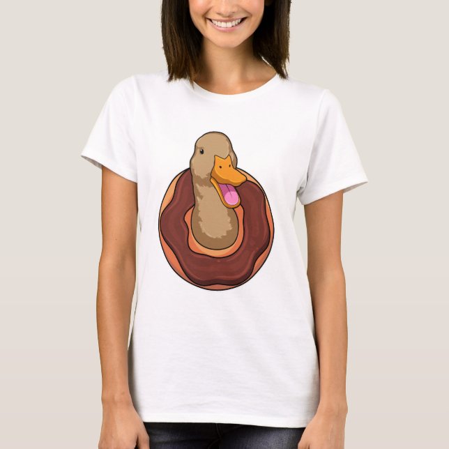 Duck with Donut T-Shirt (Front)