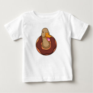 Duck with Doughnut Baby T-Shirt