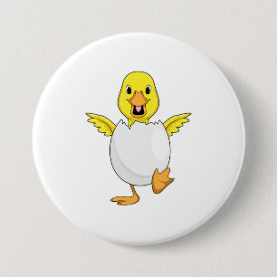 Duck with Egg 7.5 Cm Round Badge