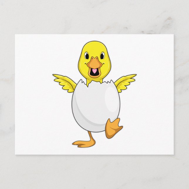 Duck with Egg Postcard (Front)
