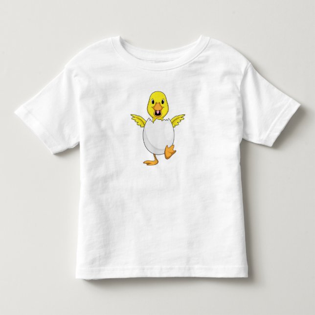 Duck with Egg Toddler T-Shirt (Front)