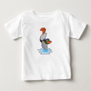 Duck with Handstand in Water.PNG Baby T-Shirt