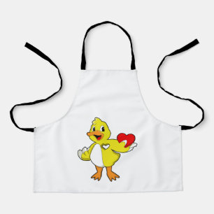 Duck with Heart Apron