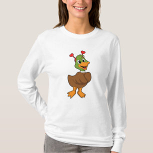Duck with Heart Headband T-Shirt