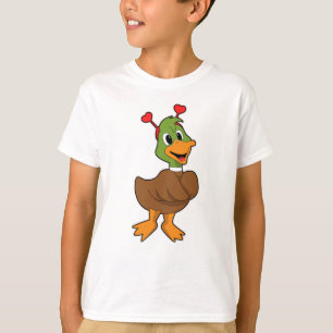 Duck with Heart Headband T-Shirt