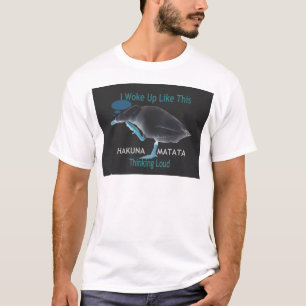 Duck with I Woke Up Like This & Hakuna Matata Text T-Shirt