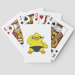 Duck with Sunglasses Playing Cards