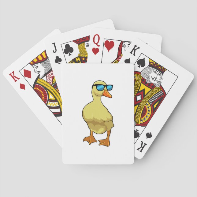 Duck with Sunglasses Playing Cards (Back)