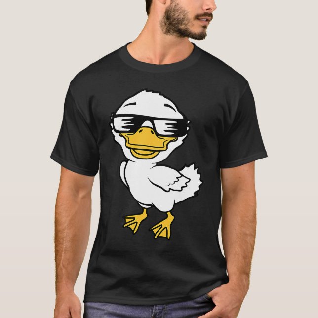 Duck With Sunglasses T-Shirt (Front)
