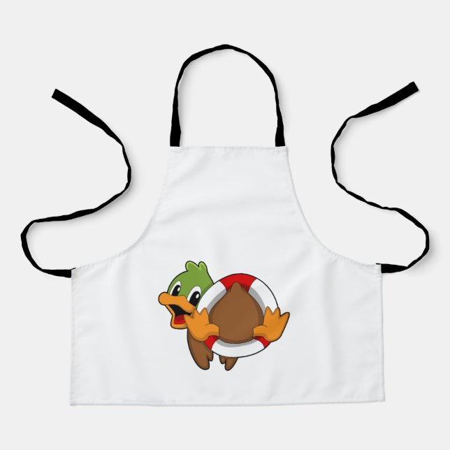 Duck with Swim ring Apron (Front)