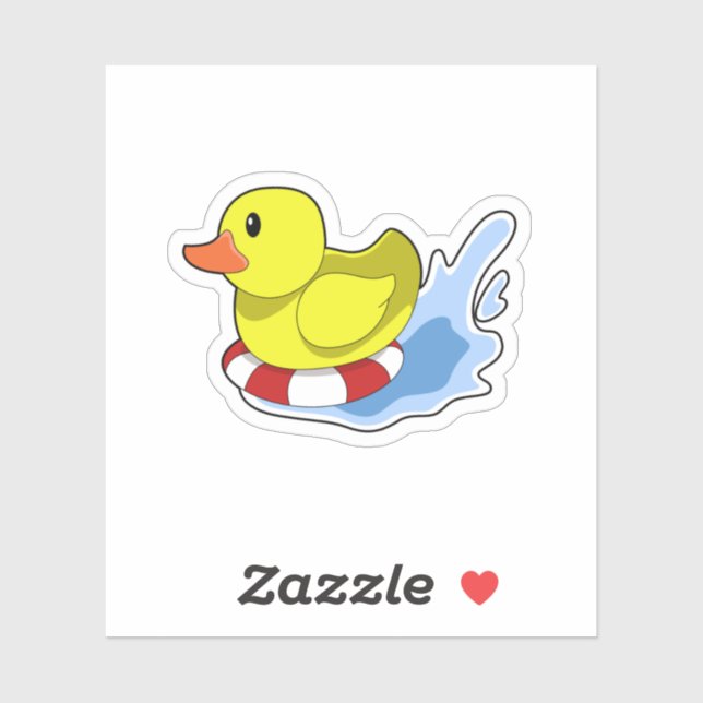 Duck with Swim ring in Water.PNG (Sheet)