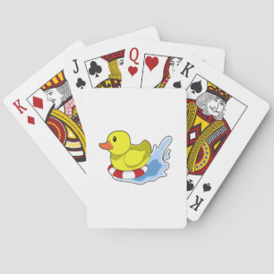 Duck with Swim ring in Water.PNG Playing Cards