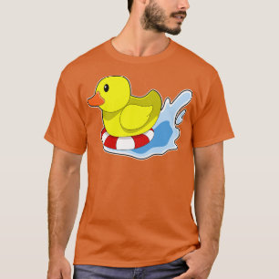 Duck With Swim Ring In Water T-Shirt