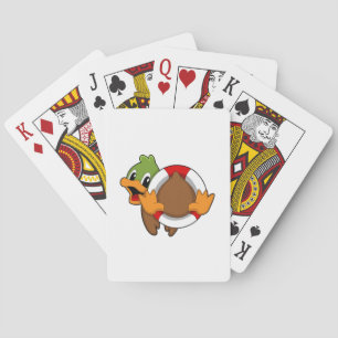 Duck with Swim ring Playing Cards