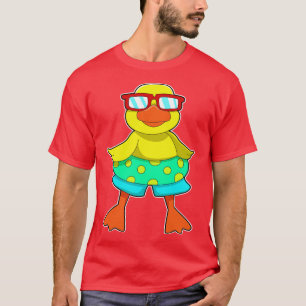 Duck with Swim ring Sunglasses T-Shirt